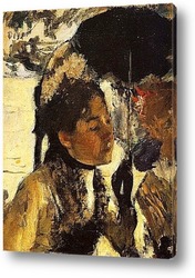    Тюильри, женщина с зонтиком (1877)