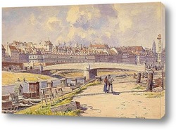   Картина Рыбацкие лодки на Дунайском канале.Вена