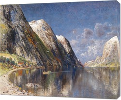   Постер Озеро в горах