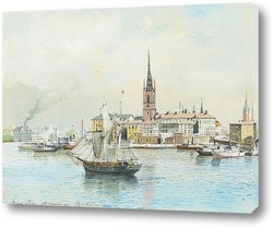  Вид на Стокгольм из Скеппсхольмена