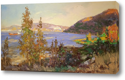   Картина Волжский пейзаж