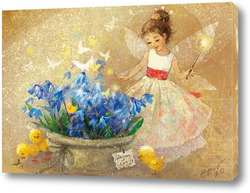   Картина Фея, цветы