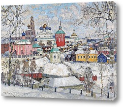  Русский город под снегом