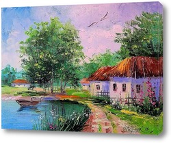   Картина В селе