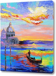   Картина Венеция и гондолы
