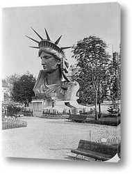    Голова статуи Свободы на выставке в Париже,1883