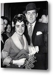   Свадьба Э.Тейлор и М.Уилдинг-февр.1952г.