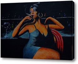   Картина Девушка в баре