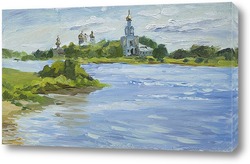   Картина На озере