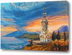    Картина "Храм Николая Чудотворца в Крыму"