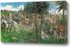   Картина Отступление французов из Москвы в 1812 году