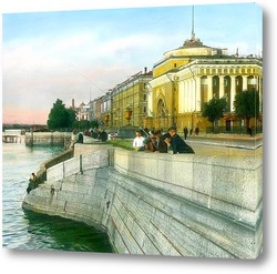    Санкт-Петербург набережная Невы, напротив здания Адмиралтейства