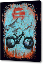   Постер Горный Велосипед