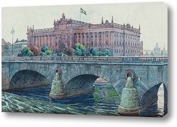   Постер Здание парламента, Стокгольм