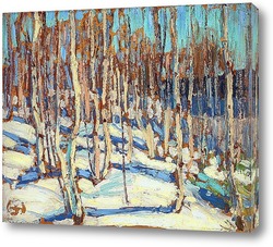  Пейзаж со снегом, осень 1916