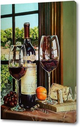   Постер "Вид на виноградник.Калифорния"
