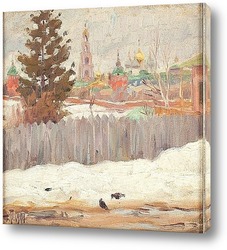  Вид на городскую церковь, 1919