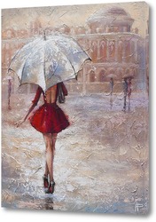   Картина Прогулка под дождём