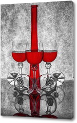    Этюд с бокалами и вином