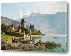    Замок Оберхофен на озере Тун, Швейцария