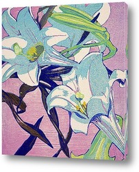   Постер Белые лилии 