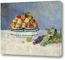    Натюрморт с персиками и виноградом