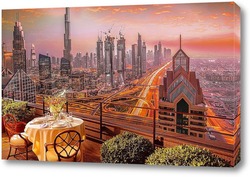   Постер Завораживающий вид Дубаи