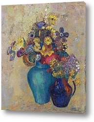   Постер Две вазы с цветами