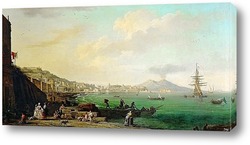   Постер Вид на Неаполь и Везувий