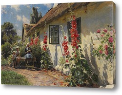   Картина Лето в деревне
