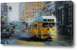   Постер San Francisco Yellow Trolley