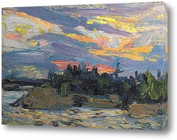    Закат, Озеро Каноэ, 1915