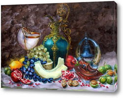   Картина Натюрморт с грецкими орехами