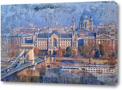   Постер  Старый город Будапешт 