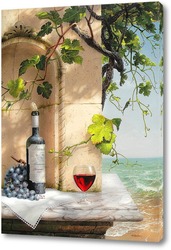   Постер В тени виноградника