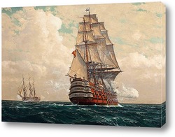   Постер Корабль в море