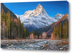   Картина Домбай, гора Белалакая