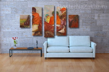 Модульная картина Жокеи,  1881