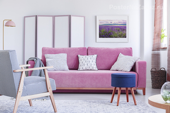 Модульная картина Лавандовые закаты Тавриды