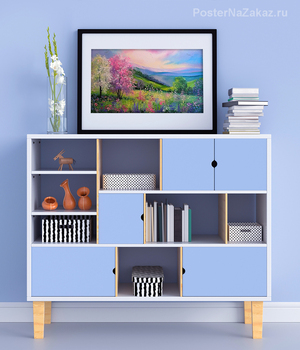Модульная картина Весна в Карпатах