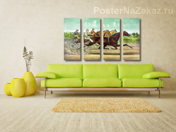 Модульная картина Бег рысью