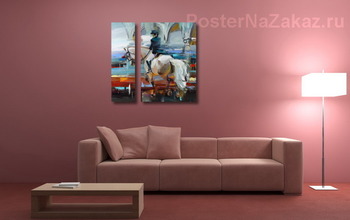 Модульная картина Люблю твое сердце