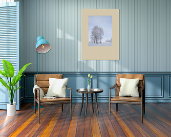 Модульная картина Берёзы зимним днём