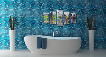 Модульная картина На скачках