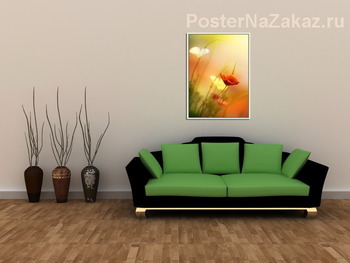 Модульная картина Утреняя Эшольция