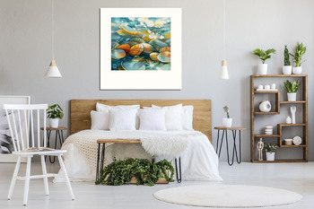 Модульная картина Акварель "Перламутр"