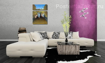 Модульная картина Футболисты