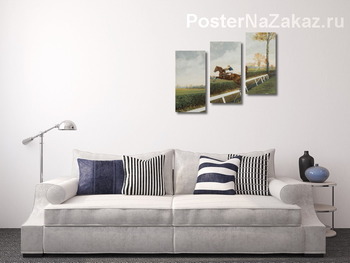 Модульная картина Во время скачек, 1925