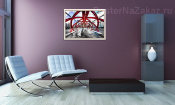 Модульная картина Цветочный мост