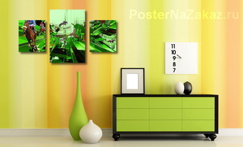 Модульная картина Abstract horse racing